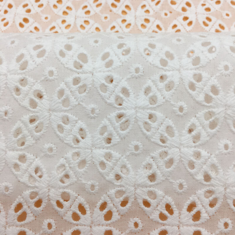 Embroidered Fabric Cutwork Dress 100% Cotton for Loungewear Wholesale 6